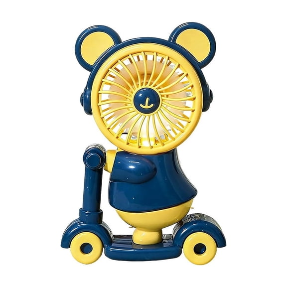 Generic Handheld Mini Fan, Portable Personal Bear Fan Usb Rechargeable Battery Powered Desk Fan With Pencil Sharpener Function For Home, Outdoor, Office, Travel, Summer, Girls, Small