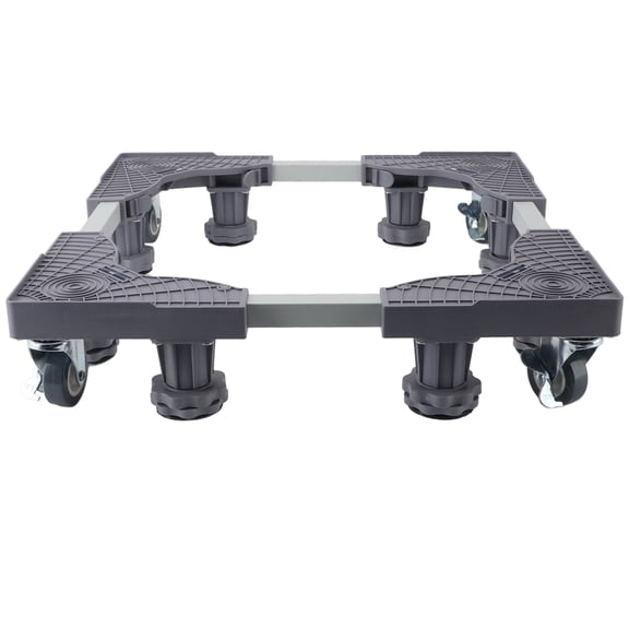 Generic Heavy Duty Mobile Fridge Stand Base, Adjustable 16.14-24.41 Inches Telescopic Washing Machine Roller Dolly Wheels Multi-Functional Moving Base