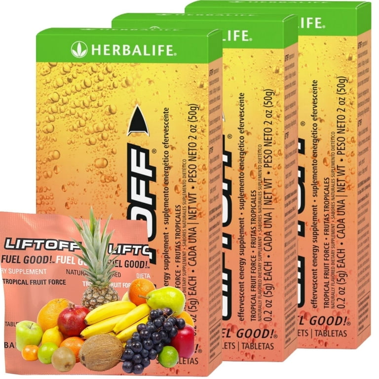 Generic Herbalife Liftoff Tablets Tropical Fruit Force Flavor