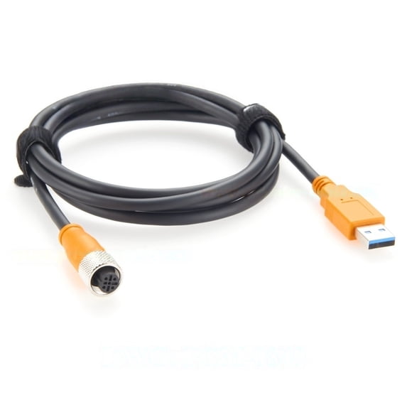 Generic IP67 USB 3.0 A Male to M12 B Code 5Pin Female Extension Cable ...