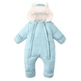thumbnail image 1 of Generic Infant Toddler Boys Girls Snowsuit Cute Baby Bear Suit Newborn Winter Coat Warm Hooded Jumpsuit for Kids 0.5-3 Years, 1 of 7