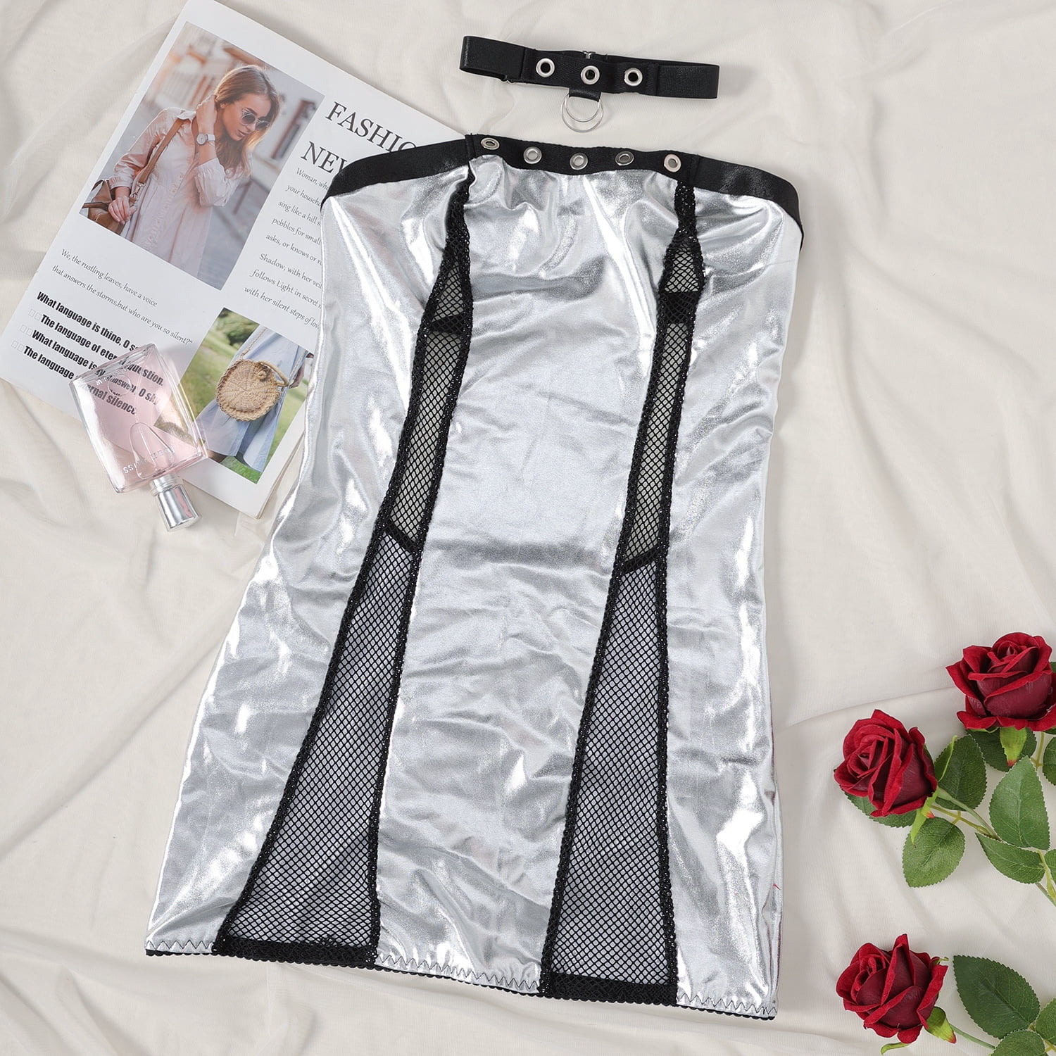 Generic Ins2025 Sexy Mesh Stitching Nightclub Hot Girl Sexy Lingerie ...