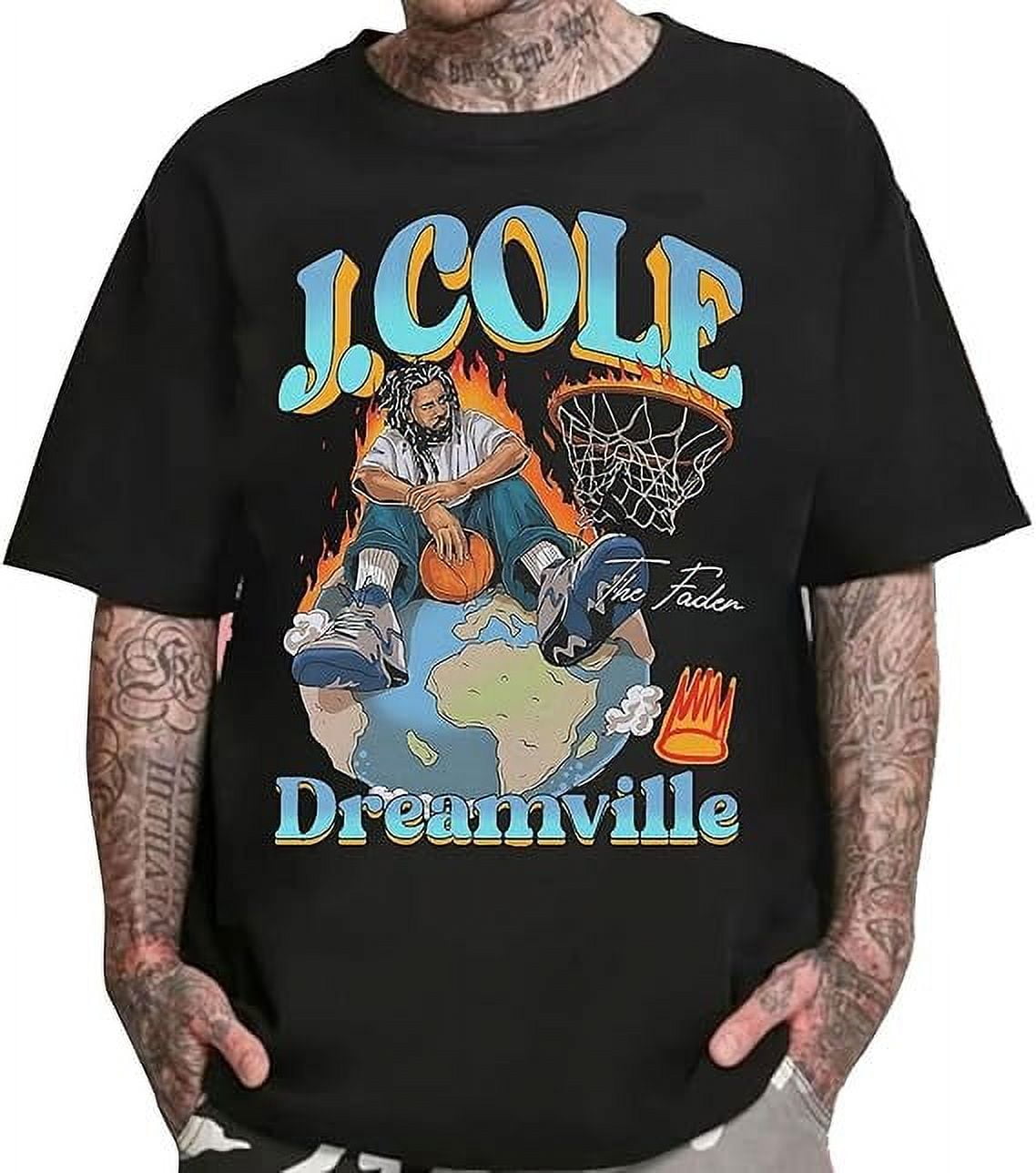 Generic J-Cole Rapper Dreamvillee World Graphic Tee, Limited J-Cole Dreamvillee Vintage T-Shirt ...