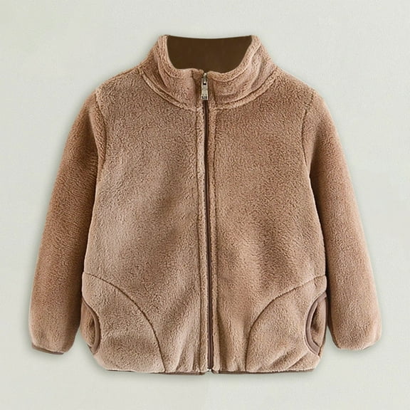 Generic Jackets for Children's Trendy Travel Toddler Baby Winter Jacket 3D Bear Ears Hoodie Coat Fuzzy Thicken Warm Outwear for Girls Boys for Cute Casual Comfortable Hoodies (3-4 Years,Khaki)