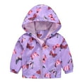 thumbnail image 1 of Generic Jackets for Kids Casual Long Boys and Girls Small Children Spring Fall Winter Casual Wind Printing Light Fashion Hooded for Casual Cozy Travel Jacket(3-4 Years,Purple), 1 of 8
