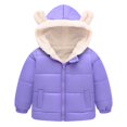 thumbnail image 1 of Generic Jackets for Teen Girls Boys Middle Children Solid Color Ears Cute Pocket Short Cotton Padded Coat for Fashion Casual Cozy Travel Jacket(1-2 Years,PP1), 1 of 8