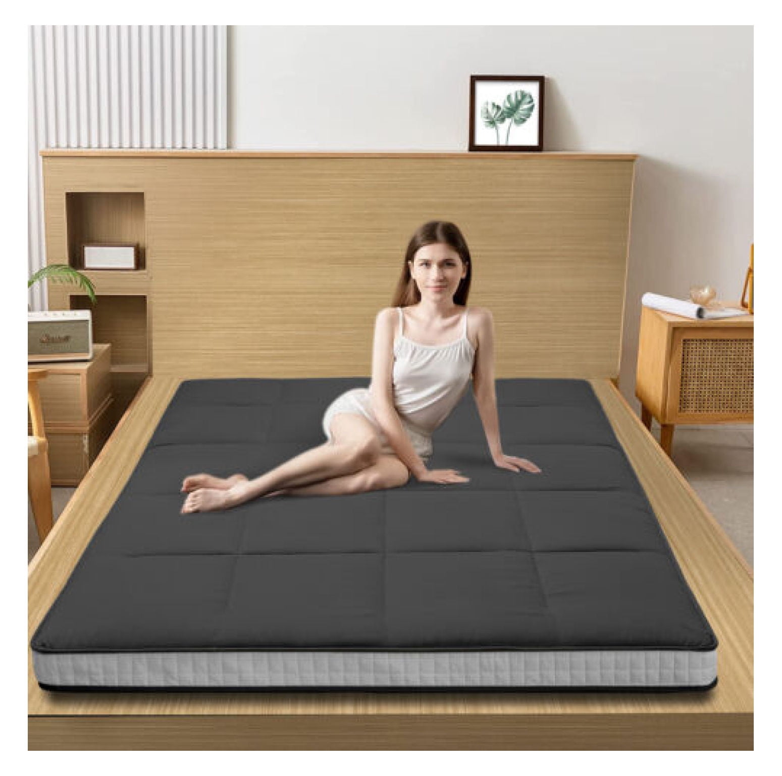 Generic Japanese Floor Mattress, 4 inch Extra Thick Futon Mattress