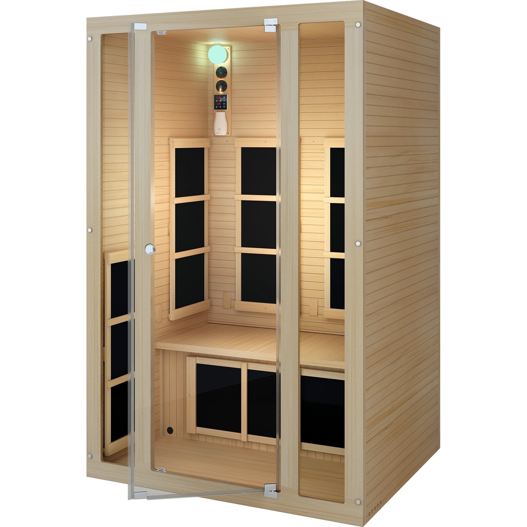 Joyous 2 Person Far Infrared Sauna with Canadian Hemlock (Low EMF)