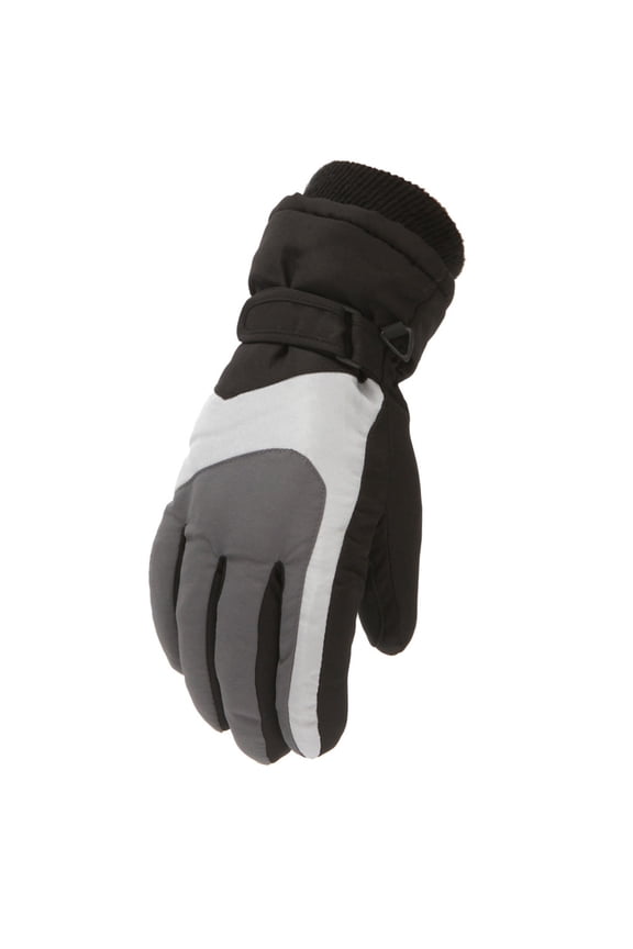 Kids' Adjustable Wrist Snow Mittens Padded Winter Gloves For Kids Winter Outdoor Kids Boys Girls Snow Skating Snowboarding Windproof Warm Ski Gloves Size M/L