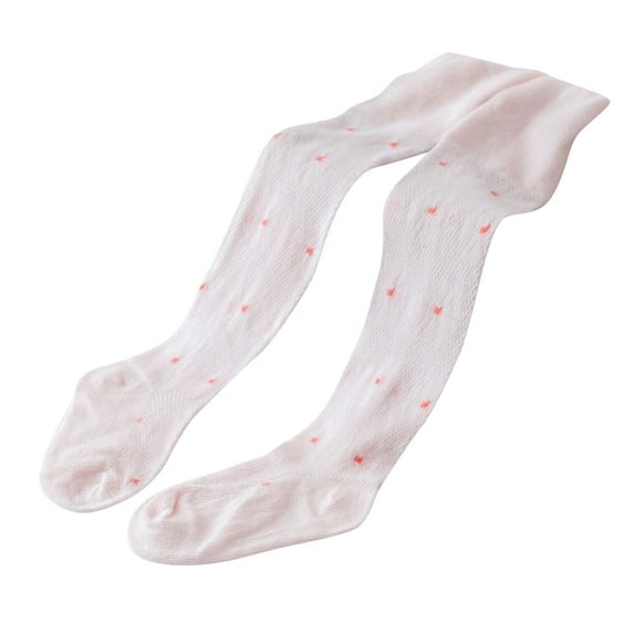 Generic Kids Baby Girls Leggings Flower Print Pantihose Stretchy Spring Summer Pantyhose Comfortable and Soft Stockings(0-6 Months Pink)