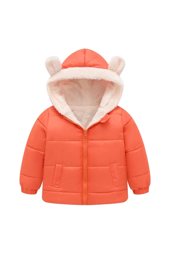 Kids Boys Girls Hooded Puffer Jacket Winter Coat Toddler Lightweight Packable Quilted Bubble Coat Padded Down Jacket