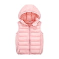 thumbnail image 1 of Generic Kids Boys Girls Puffer Vest Sleeveless Hooded Winter Quilted Jacket Outerwear Kids Light Zip Up Down Coat Soft Warm Waistcoat, 1 of 3