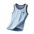 thumbnail image 1 of Generic Kids Boys Girls Summer Workout Tank Tops Comfy Loose Sleeveless Shirts Teens Casual Solid Color Basic for 2-17 Years, 1 of 5
