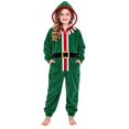 thumbnail image 1 of Generic Kids Christmas Jumpsuit Boys Girls Hooded Outfit Soft Plush Onesie Xmas Long Sleeves Romper for Holiday, 1 of 6