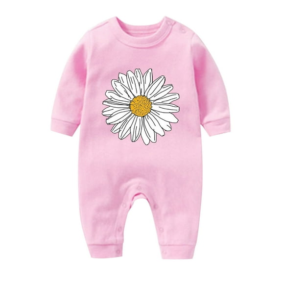 Generic Kids' Christmas Jumpsuits With Onesies Kids' Festive Long Sleeve Jumpsuits Boys And Girls Cartoon Print Long Sleeved Crawl Clothes 1 To 2 Years Old Baby Christmas Baby Sleeper With Cute Prints