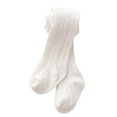 thumbnail image 1 of Generic Kids Clothes Baby Leggings Spring Autumn Cotton Pantyhose for Babys Girls Stockings for Large Pp Children's Worn Outside for All Seasons Non-Slip Fashion Casual Breathable ﻿(8-12 Years,White), 1 of 4