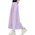 thumbnail image 1 of Generic Kids Girls Boys Thin Quick Dry Flared Wide Leg Casual Skirts Midi Loose Fit Skirt Trousers Pants for 7-16 Years, 1 of 3