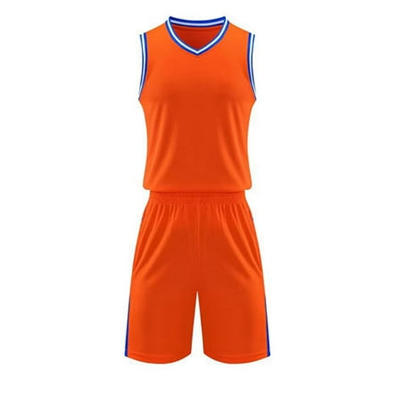 Generic Kids Girls Summer Tracksuits Basketball Football Outfits Breathable Athletic Tank Top and Shorts Set for Boys 4-14 Years