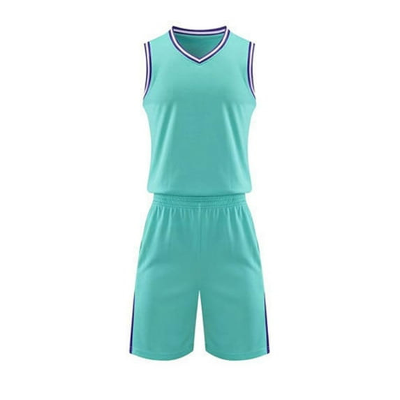 Generic Kids Girls Summer Tracksuits Basketball Football Outfits Breathable Athletic Tank Top and Shorts Set for Boys 4-14 Years
