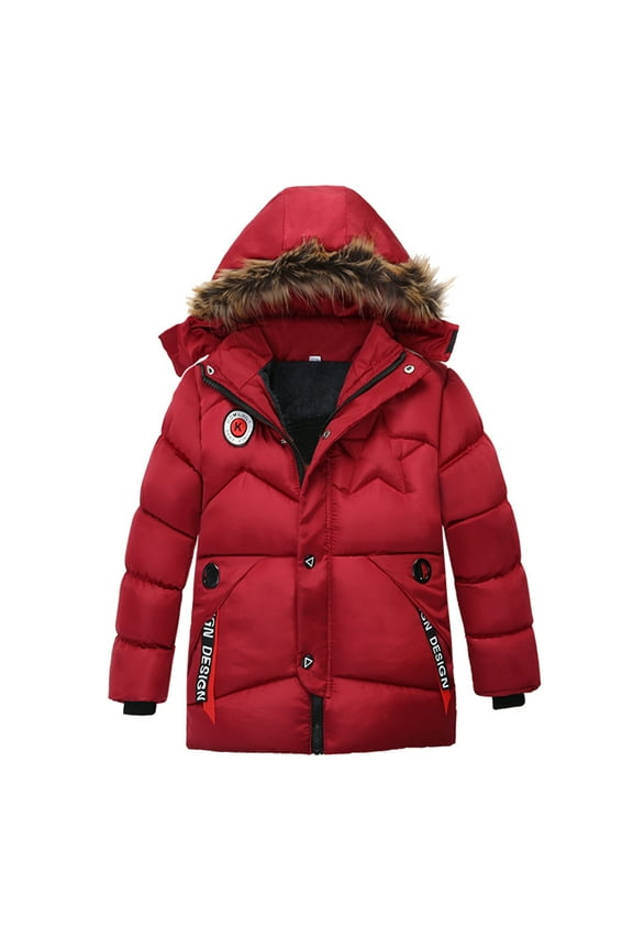 Kids' Hooded Quilted Winter Coat For Fall And Winter Children Winter Boy Jacket Coat Hooded Coat Fashion Kids Warm Clothes Jacket Boys Coat&jacket Girls Outerwear Jackets