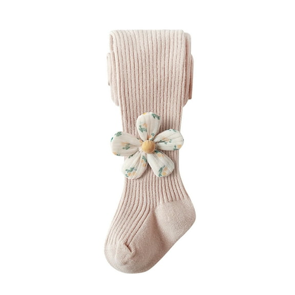Generic Kids' Insulated Footed Leggings Toddler Winter Autumn Girls Leggings Pants Warm Outwear For Babys Clothes Flower Pantyhose Kids' Padded Footed Leggings Children'S Insulated Footed Tights