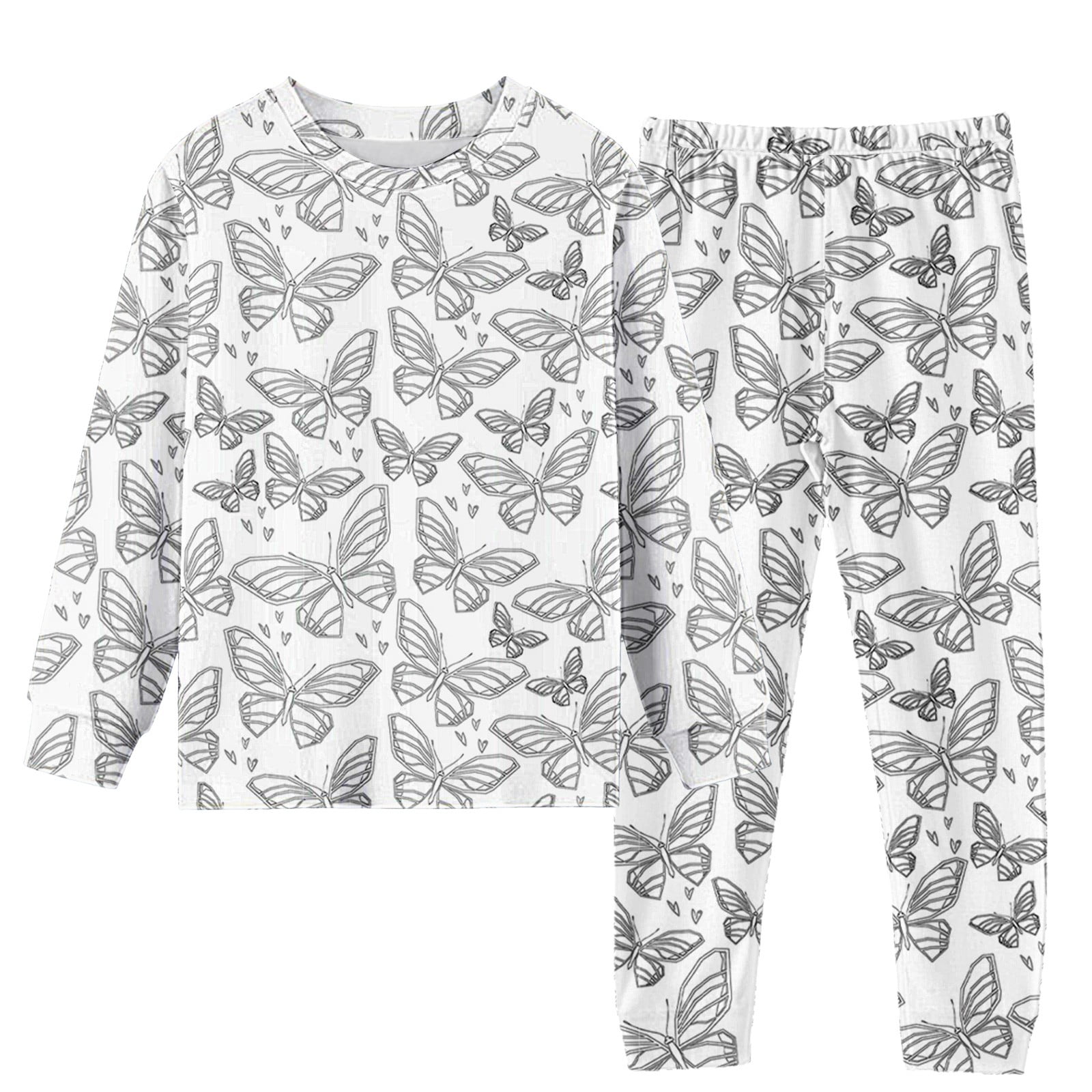 Generic Kids Pajama Sets Colorable Pajamas DIY Hand Painted Homewear(03)