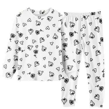 Generic Kids Pajama Sets Colorable Pajamas DIY Hand Painted Homewear Set Color Your Own Pajamas You Can Color with Markers Cartoon Sets 2-9 Years