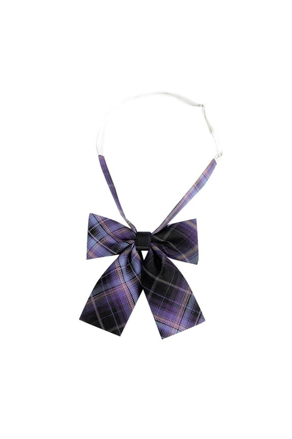 Kids Students Bow Tie Sailor Suit Bowknot Plaid Bowtie for Anime Cosplay Uniform Costume Accessories