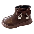 thumbnail image 1 of Generic Kids Winter Boots Fashion Kids Winter Water Proof Flat Keep Warm Snow Boots Big Girls Winter Boots Size 1, 1 of 6