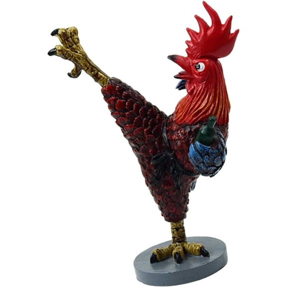 Generic Kung Fu Chicken Statue Resin Fighting Rooster Home Decor