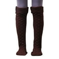 thumbnail image 1 of Generic Ladies Thick Knit Thigh-High Stockings Women Autumn And Winter Solid Color Knit Over The Knee Socks Womens Stretchy Knit Knee-High Socks, 1 of 8