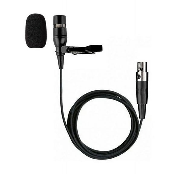 Generic Lavalier Lapel mic for Shure QLXD1 Bodypack Transmitter Wireless Microphone, Unidirectional Condenser ta4f Mini 4 Pins xlr
