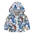 thumbnail image 1 of Generic Light Jackets for Children's Casual Boys Girls Small Children Spring Fall Winter Wind Printing Light Fashion Hooded Jacket 2024 for Simplicity Cozy ﻿(18-24 Months,Light Blue), 1 of 7