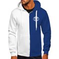 thumbnail image 1 of Generic Lightweight Hoodie for Men Zip Up Color Block Sweatshirt Slim Fit Rugby Print Casual Long Sleeve Jacket With Pocket, 1 of 2