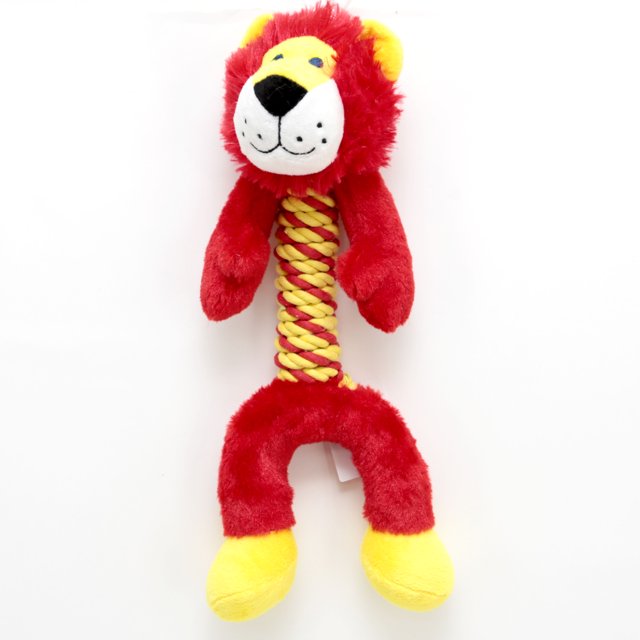 Generic Lion Rope Body Dog Toy, 12" Multicolor