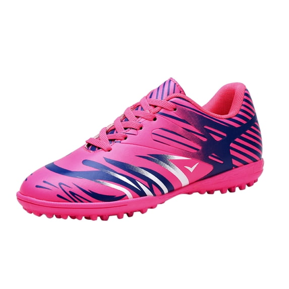 Generic Little Boys Soccer Shoes Firm Ground Youth Soccer Cleats Kids High-Top Football Boots Outdoor Training Sneaker