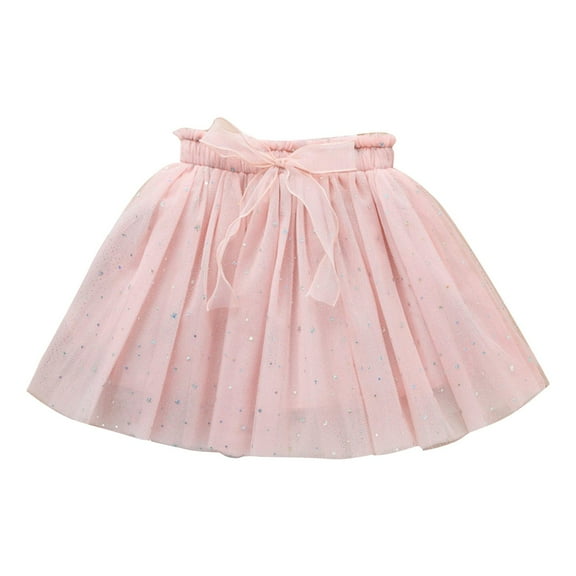 Generic Little Child Girls Tulle Skirt Tutu Dancing Skirt Net Half Skirt Short Skirt Son Princess Skirt Ballet Dance Dress Princess Skirt for Toddler Girl(7-8 Years,Pink)