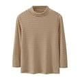 thumbnail image 1 of Generic Little Girls and Boy Long Sleeve Tee Shirts Soft Turtleneck Layering Pullover Slim Stretchy Tops for Casual Soft Comfortable Clothing7-8 Years1-Beige, 1 of 4