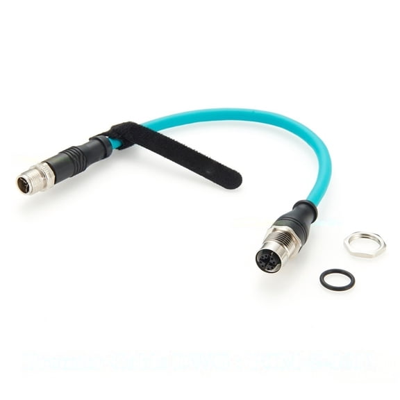 Generic M12 8Pin X Code Male to Female Panel Mount Extension Cable CAT6A Industrial Ethernet High Flex Shielded Cord For Sensor Camera