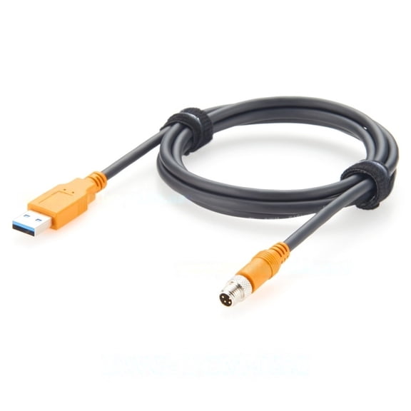 Generic M8 A Code 4Pin Male to USB 3.0 A Male Cable IP67 480Mbps Industrial USB 3.0 Connection Cable Compatible with E30136