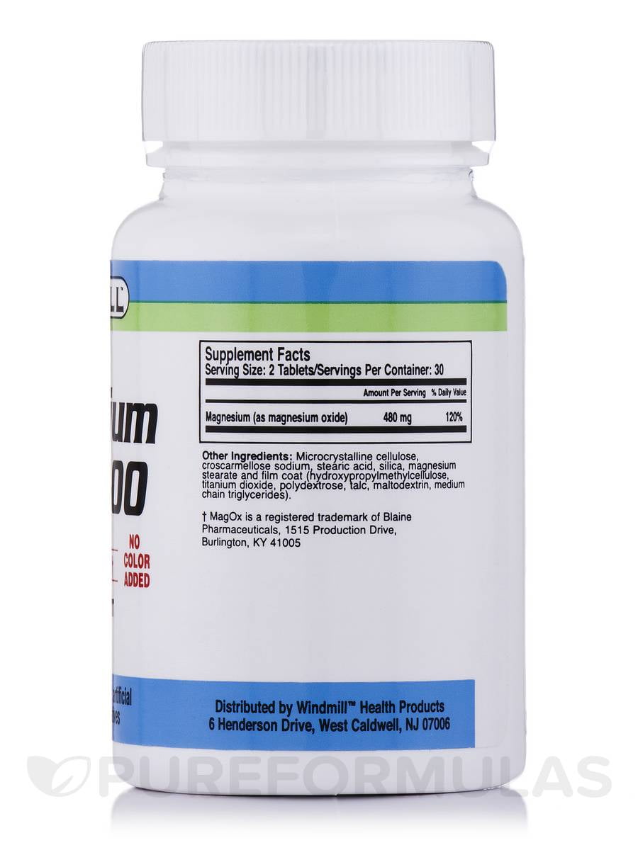 Generic Magnesium Oxide 400 Mg Tablets By Windmill- 60 Each - Walmart.com