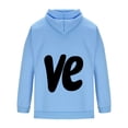thumbnail image 1 of Generic Matching Couple Sweatshirt Hoodies,Valentine Girlfriend Boyfriend Wife Lo Ve Custom Pattern Pullover Hoodie, 1 of 4