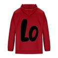 thumbnail image 1 of Generic Matching Couple Sweatshirt Hoodies,Valentine Girlfriend Boyfriend Wife Lo Ve Custom Pattern Pullover Hoodie, 1 of 4