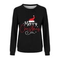 thumbnail image 1 of Generic Matching Family Christmas Pajamas Matching Family Pullover Sets Merry Xmas Print Crew Neck Pullover for Kids Sleepwear Long Sleeve Comfy Loungewear (4-5 Years,a-Black), 1 of 4