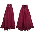 thumbnail image 1 of Generic Maxi Skirts for Women Renaissance Skirt Medieval Womens Long Skirts Flowy Bohemian Pirate Skirts, 1 of 2