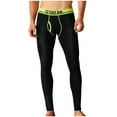 thumbnail image 1 of Generic Men Thermal Compression Pants,Fleece Lined Heated Leggings for Cold Weather Sports Athletic Winter Baselayer, 1 of 7