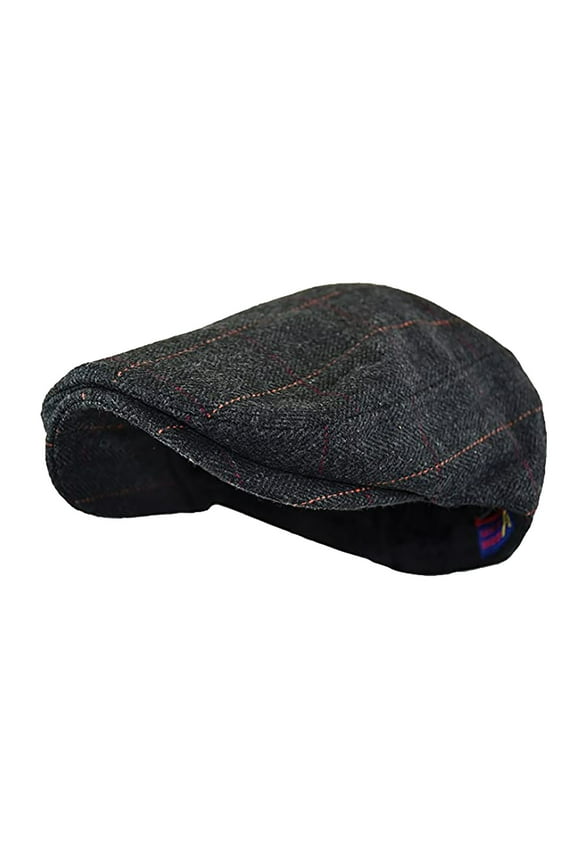 Men Women Soft Plaid Retro Hats Casual Breathable Winter Warm Comfort Beret Unisex Newsboy Cap Cotton Linen Flat Cap Trendy Adjustable Cabbie Beret Cap