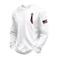 thumbnail image 1 of Generic Men's 250 Anniversary USA Shirt Crewneck Long Sleeve Pullover Sweatshirts Casual Faith Cross Printed Sweatshirt, 1 of 3