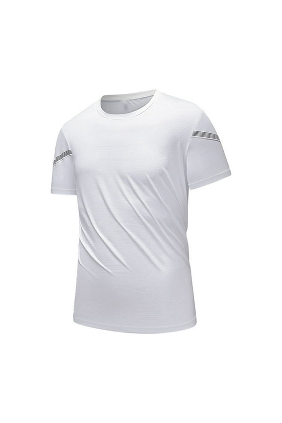 Men's Athletic T-Shirt Dry Fit Gym Shirts Workout Short Sleeve Quick Dry Running Sports Tops