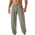 thumbnail image 1 of Generic Men's Baggy Jogger Pants Casual Comfy Elastic Waist Sweatpants Straight Leg Running Gym Athletic Pants with Pockets, 1 of 7